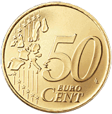 50 céntimos de euro